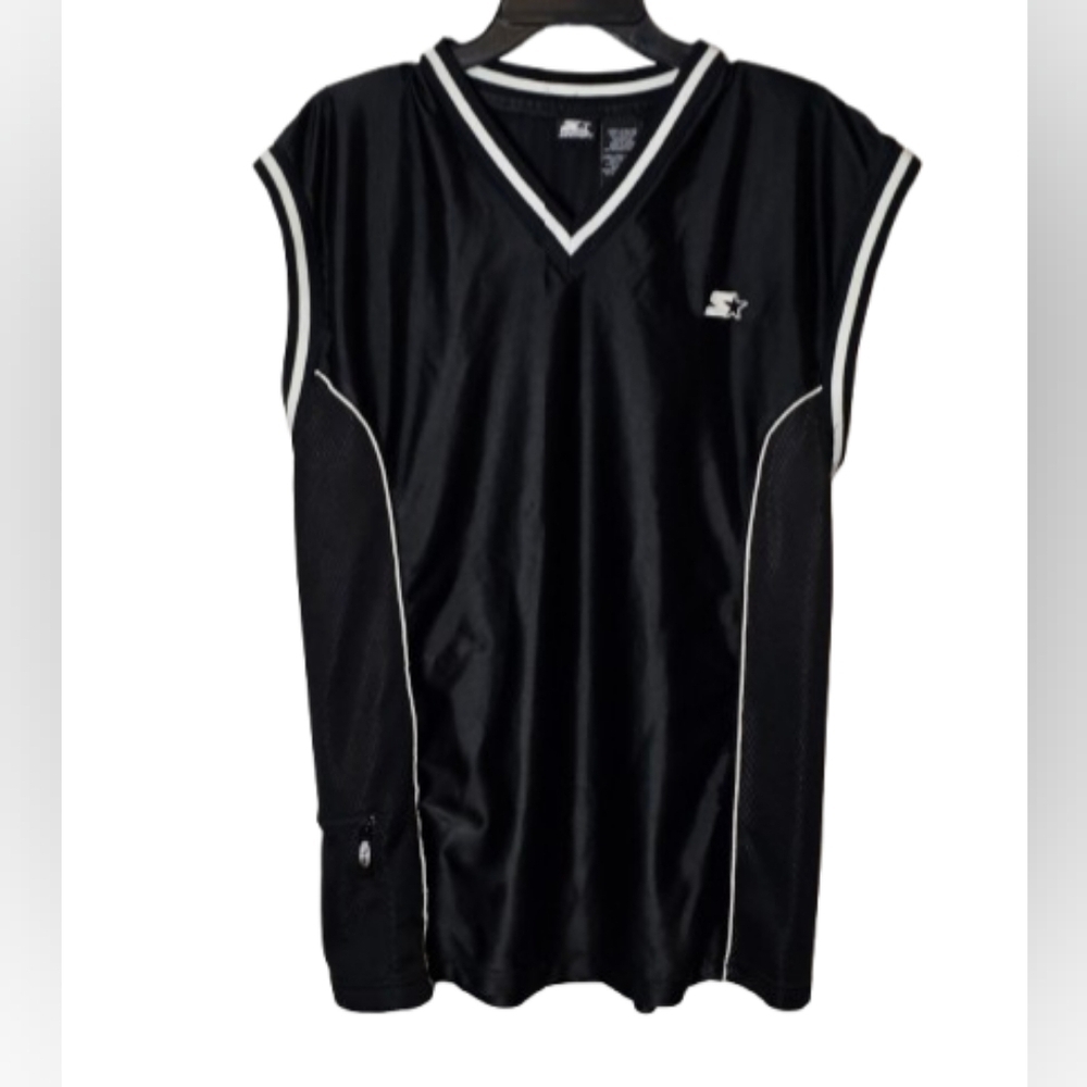 Starter Vintage Black Sleeveless Athletic Jersey Size 38/40